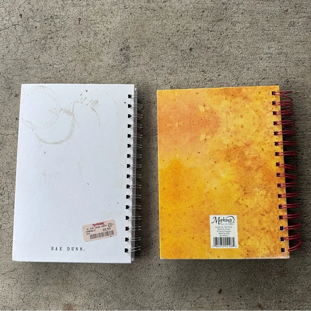 Rae Dunn White 'Write' Spiral Markings Notebook Bundle